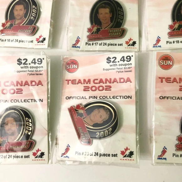 2002 Team Canada  Hockey Team Official Pin Collection Toronto Sun - Picture 6 of 16